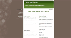 Desktop Screenshot of ironsadvisory.com